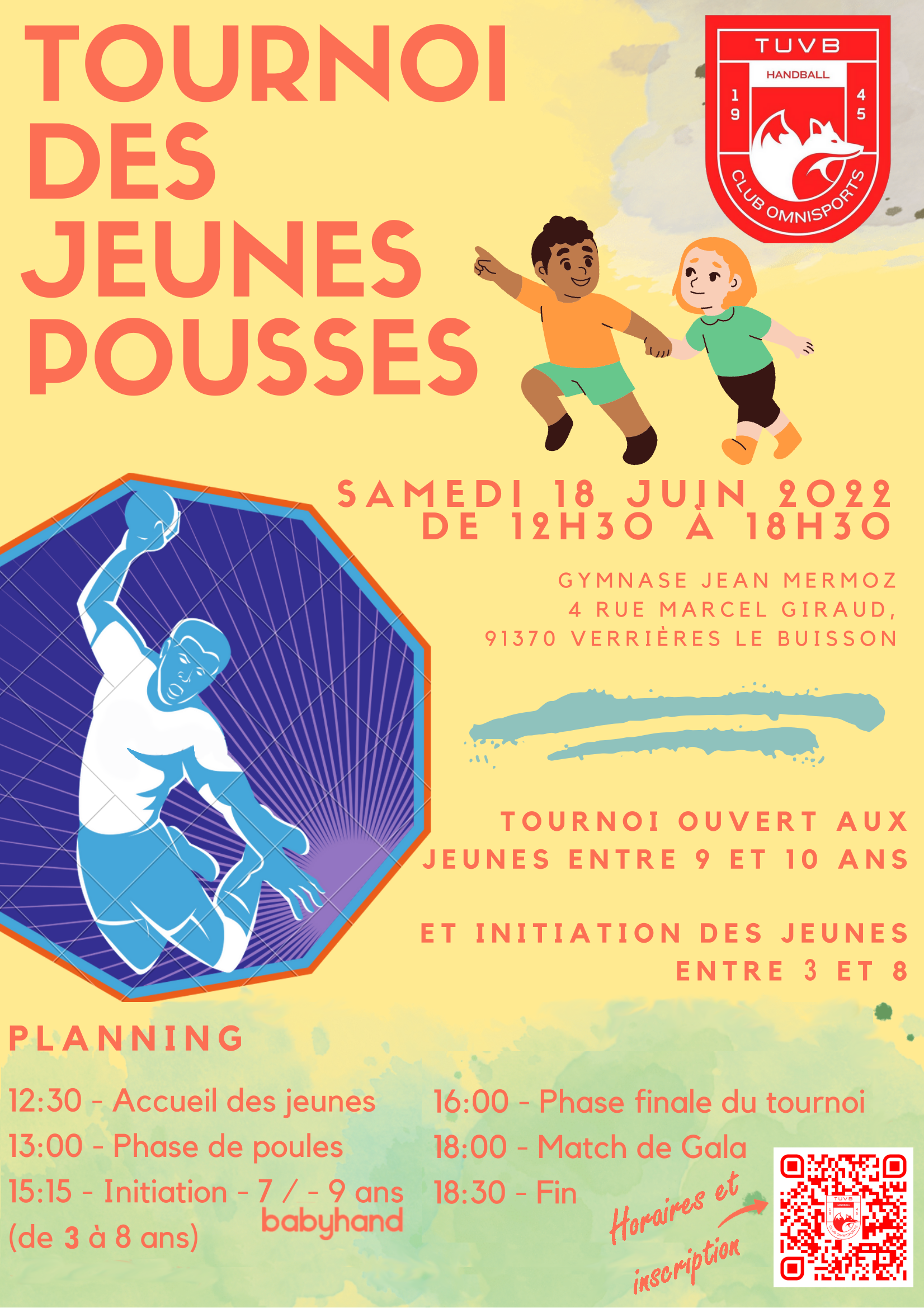 Affiches tournoi des jeunes pousses 2022