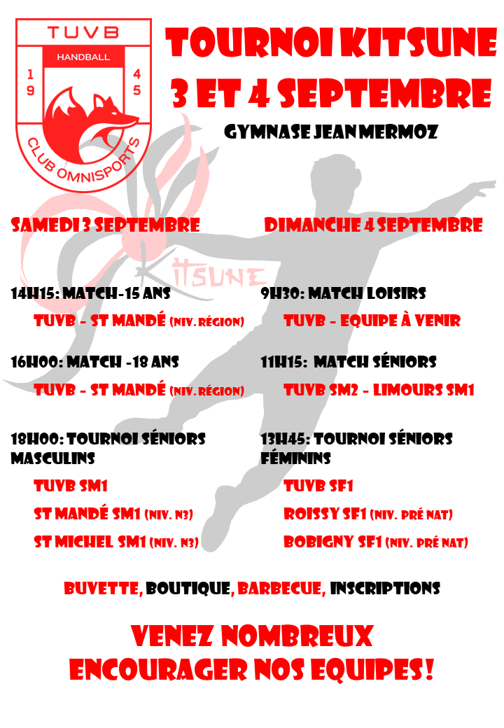 Programme tournoi Kitsune
