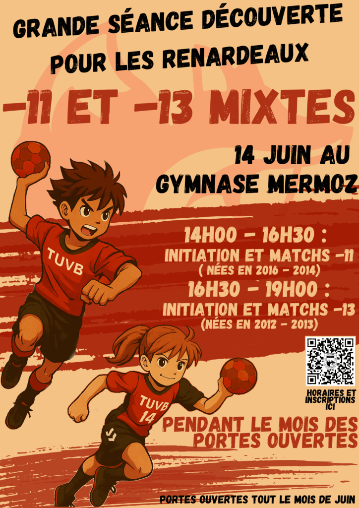 APRES MIDI DECOUVERTE -11 & -13 Mixte – 14 juin 2025